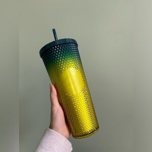 Starbucks 2023 lemon yellow blue studded venti tumbler